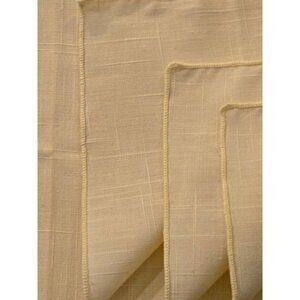 New...Yellow Linen Napkins..set of 8